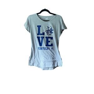 GEN2 Girl's Love University of Kentucky T-Shirt Shirt Sleeve Gray/Blue Size XL